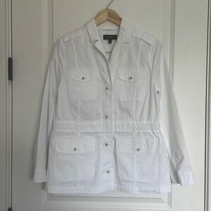 Talbots Women’s Lightweight Utility Jacket White MP